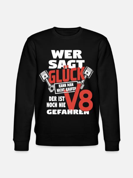 V8 muscle-car power - Stanley/Stella CHANGER Unisex Organic Sweatshirt - black