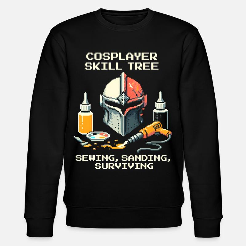 Skilltree: Sewing, Sanding, Survival | Cosplay - Stanley/Stella CHANGER Unisex Organic Sweatshirt - black