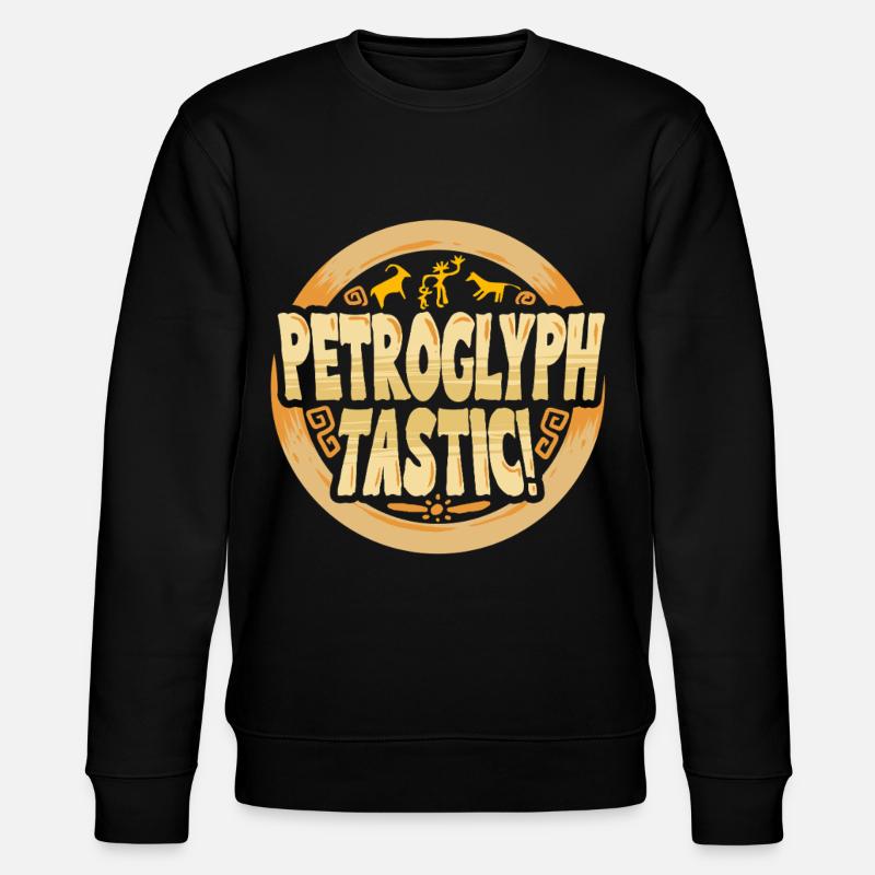 Petroglyphe Tastic Petroglyphen Piktogramme - Stanley/Stella Unisex Bio-Sweatshirt CHANGER  - Schwarz