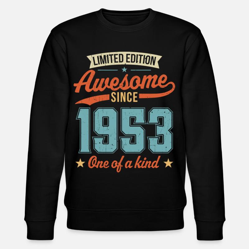Genial seit 1953 - Stanley/Stella Unisex Bio-Sweatshirt CHANGER  - Schwarz