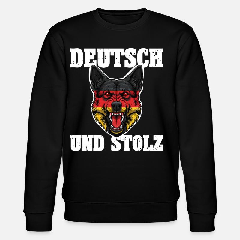 Deutscher Schäferhund - Stanley/Stella Unisex Bio-Sweatshirt CHANGER  - Schwarz