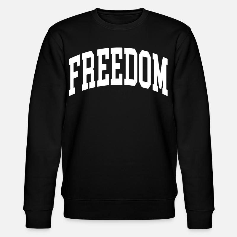 Freedom - Stanley/Stella Unisex Bio-Sweatshirt CHANGER  - Schwarz