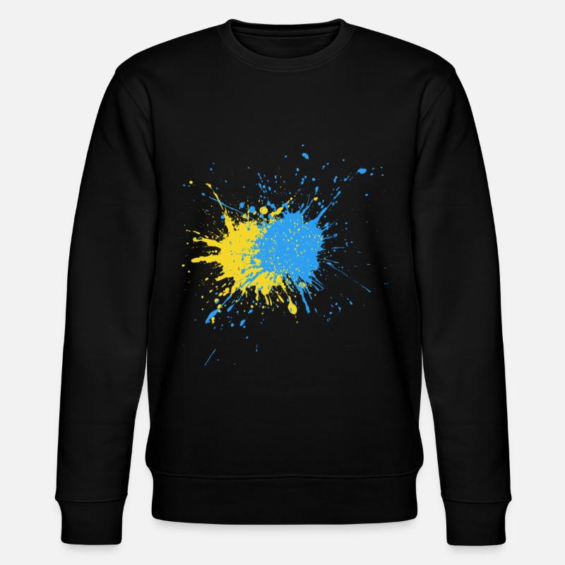 Kreativer Farbschlag Design - Stanley/Stella Unisex Bio-Sweatshirt CHANGER  - Schwarz