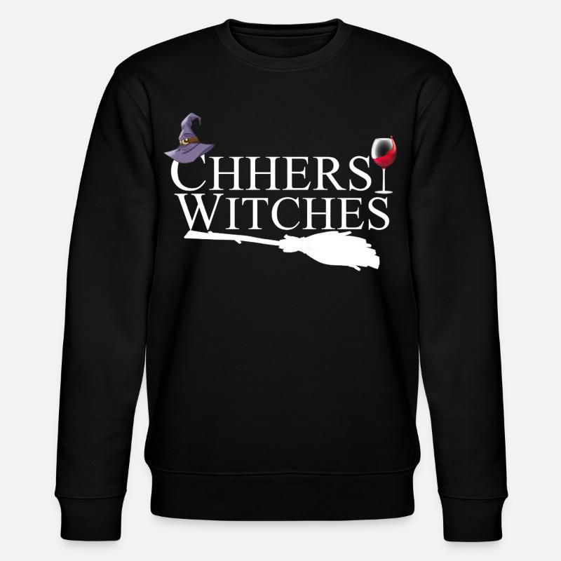 Cheers Sorcières, Vin, Halloween - Sweat bio CHANGER Stanley/Stella Unisexe - noir