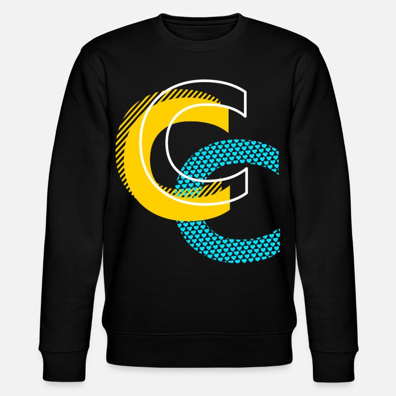 Lettre initiale C - Sweat bio CHANGER Stanley/Stella Unisexe - noir