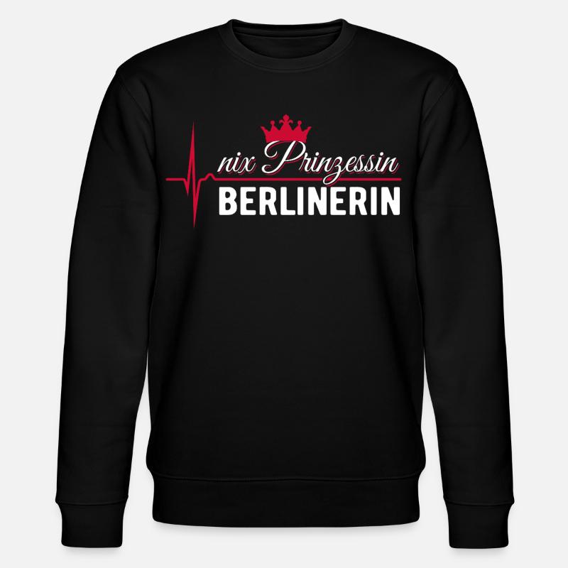 Nix Princess - Berliner - Cadeau ECG Pulse - Sweat bio CHANGER Stanley/Stella Unisexe - noir