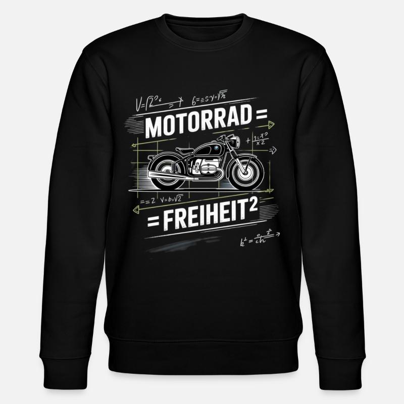 Moto Freedom Chalk Style - Sweat bio CHANGER Stanley/Stella Unisexe - noir