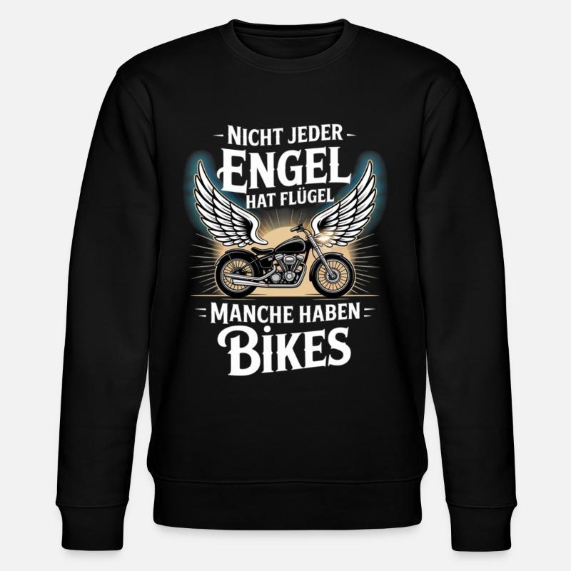 Angels without wings – Bikes - Stanley/Stella CHANGER Unisex Organic Sweatshirt - black
