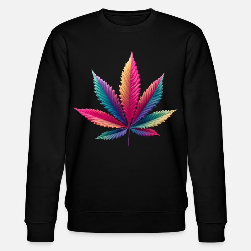 Cabbage leaf - Stanley/Stella CHANGER Unisex Organic Sweatshirt - black