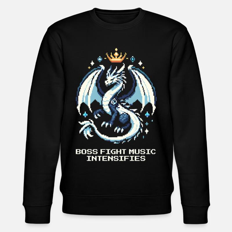 Bosskampf-Musik | Drache Pixel Art - Sweat bio CHANGER Stanley/Stella Unisexe - noir