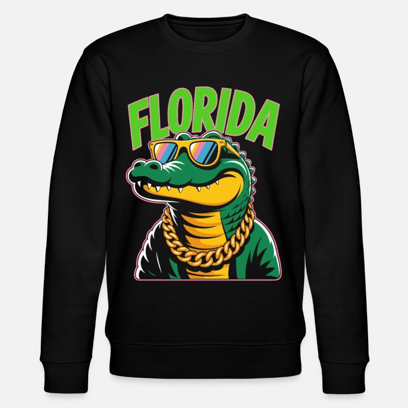 Alligator de Floride - Sweat bio CHANGER Stanley/Stella Unisexe - noir