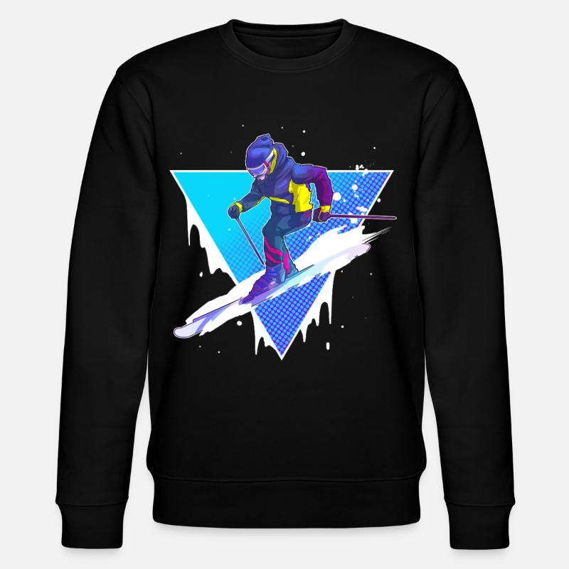 Ski - Stanley/Stella Unisex Bio-Sweatshirt CHANGER - Schwarz