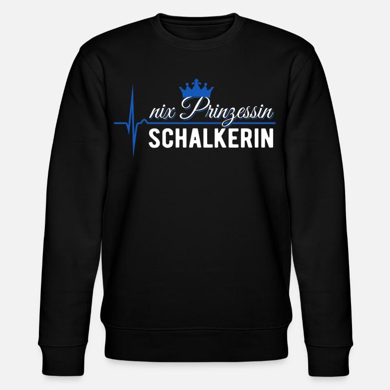 Nix Prinzessin - Schalkerin - ECG Pulse Cadeau - Sweat bio CHANGER Stanley/Stella Unisexe - noir