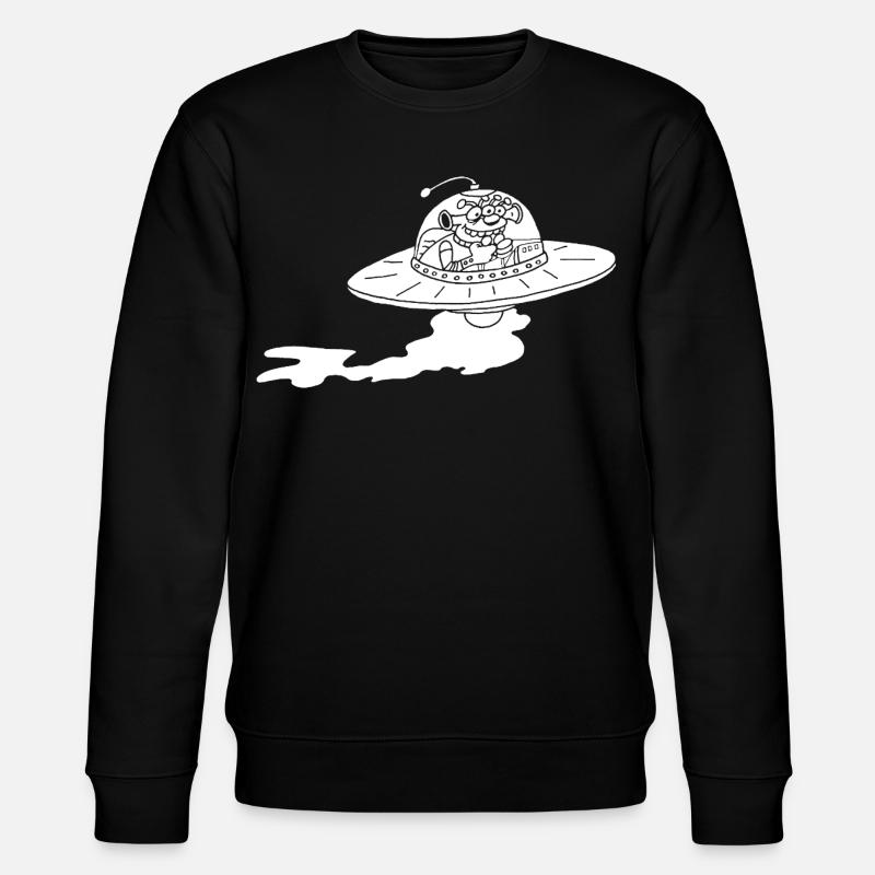 Vaisseau spatial extraterrestre (blanc) - Sweat bio CHANGER Stanley/Stella Unisexe - noir