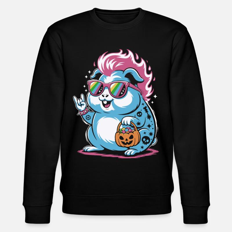 Punk Hamster Cochon d’Inde Halloween - Sweat bio CHANGER Stanley/Stella Unisexe - noir