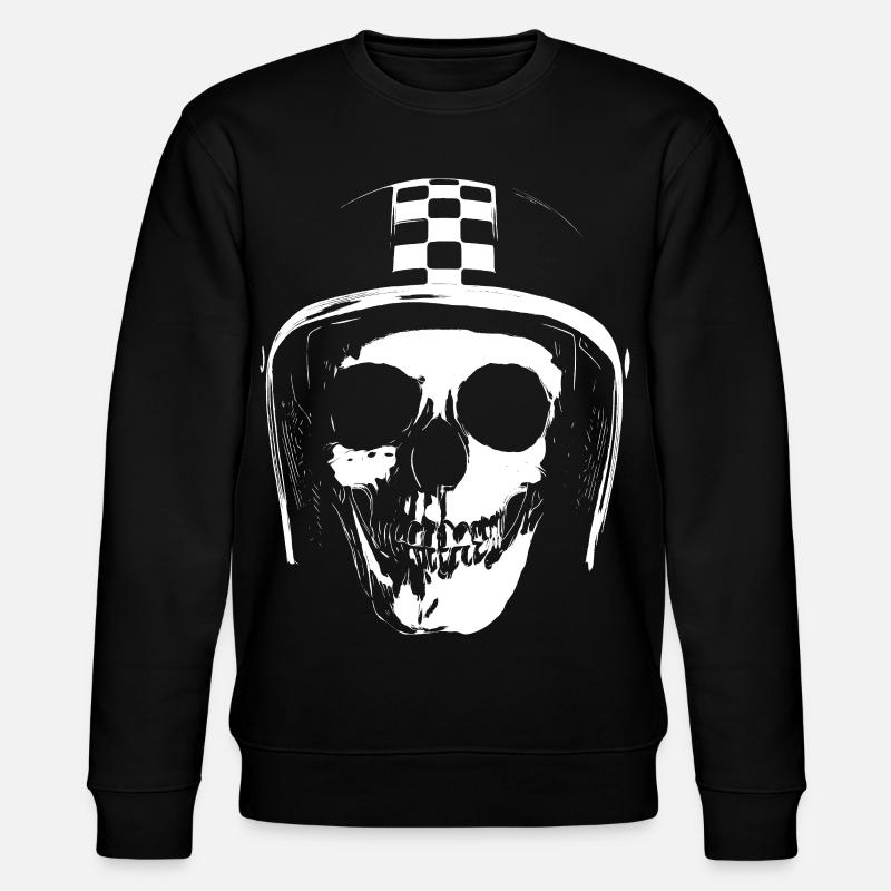 biker_skull - Sweat bio CHANGER Stanley/Stella Unisexe - noir