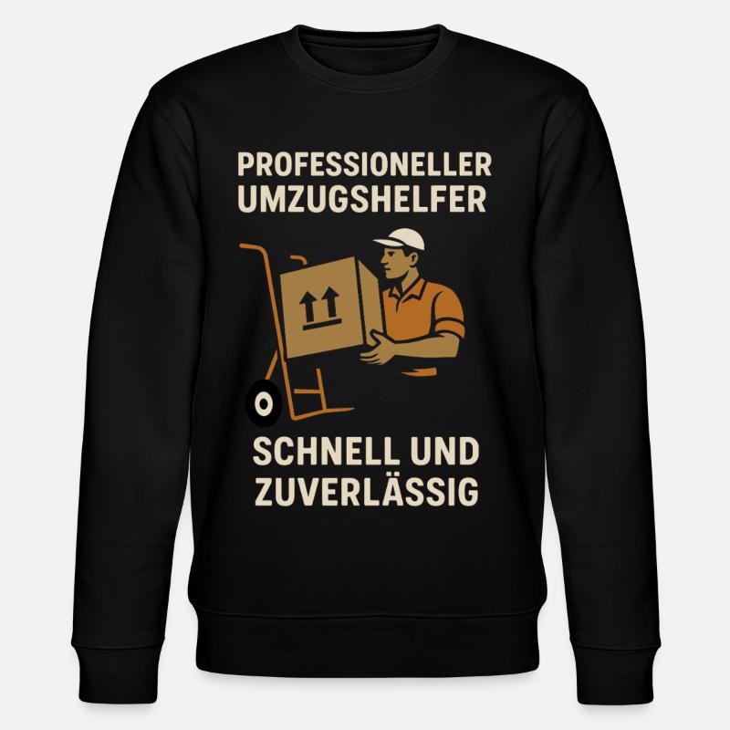 Professional relocation assistance Fast Reliable - Stanley/Stella CHANGER Unisex Organic Sweatshirt - black