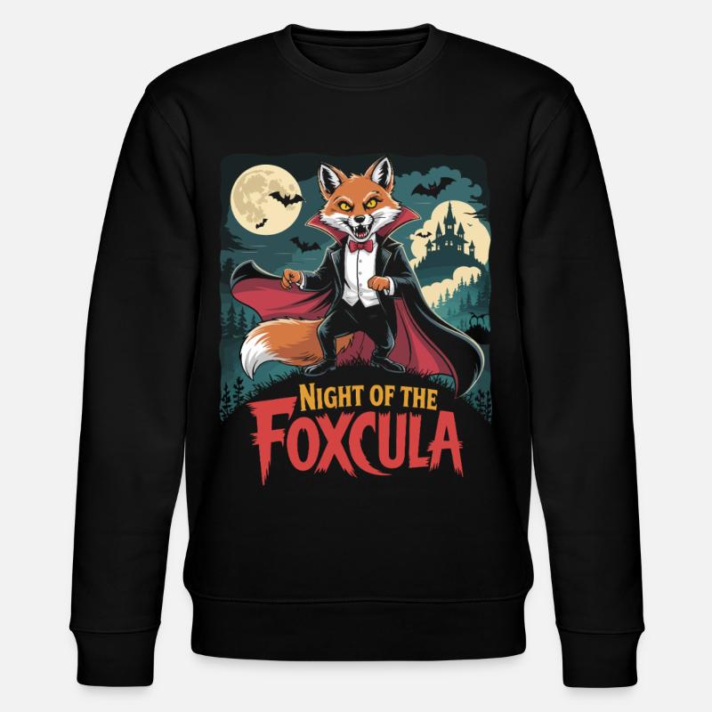 Nuit de Foxcula Renard Halloween Design - Sweat bio CHANGER Stanley/Stella Unisexe - noir