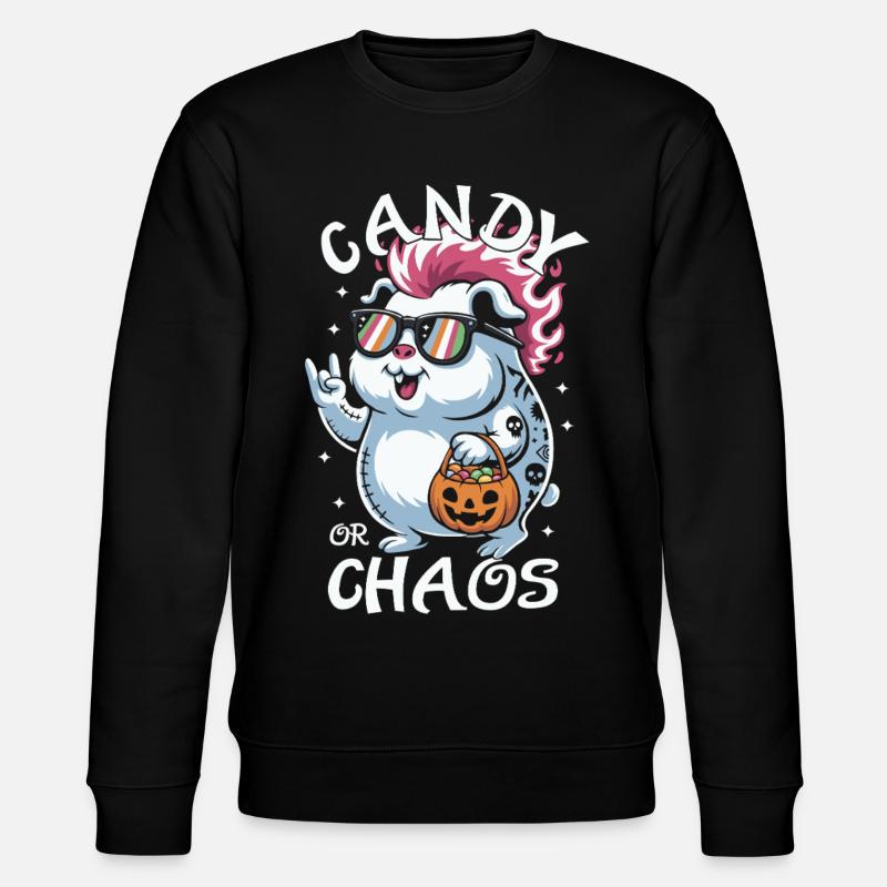 Chaotique Punk Cochon d’Inde Hamster d’Halloween - Sweat bio CHANGER Stanley/Stella Unisexe - noir