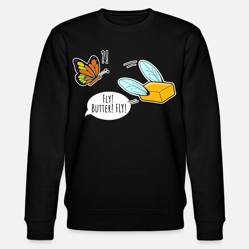 Montres papillon Flying Butter, Papillon - Sweat bio CHANGER Stanley/Stella Unisexe - noir