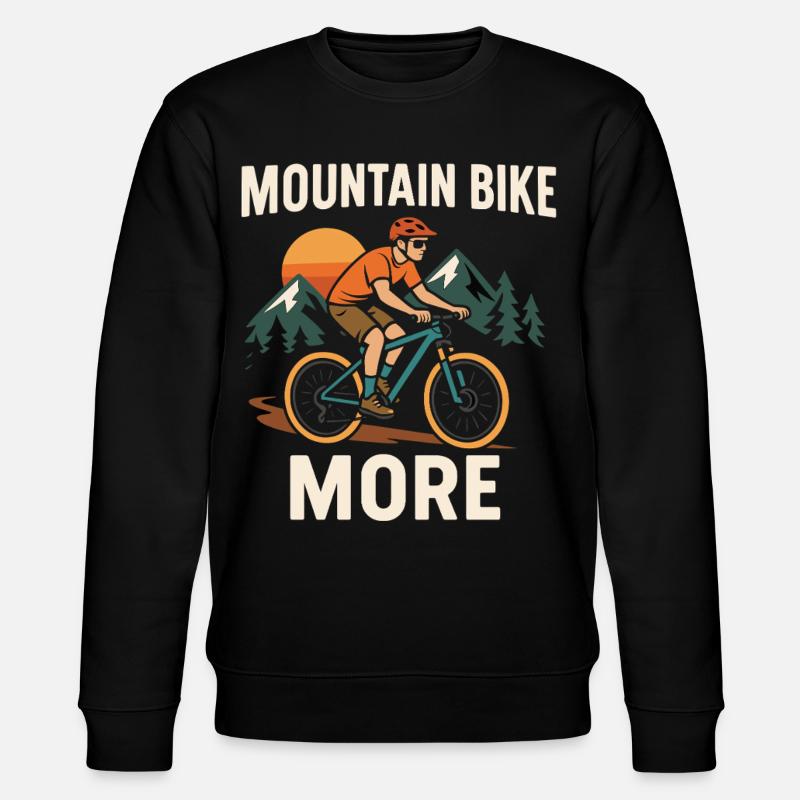 Aventure en VTT - Sweat bio CHANGER Stanley/Stella Unisexe - noir