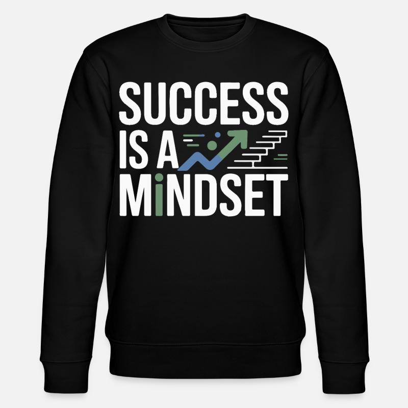 Success is a mindset - Stanley/Stella CHANGER Unisex Organic Sweatshirt - black