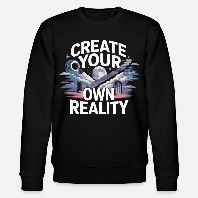 Eigene Realität Gestalten - Stanley/Stella Unisex Bio-Sweatshirt CHANGER - Schwarz