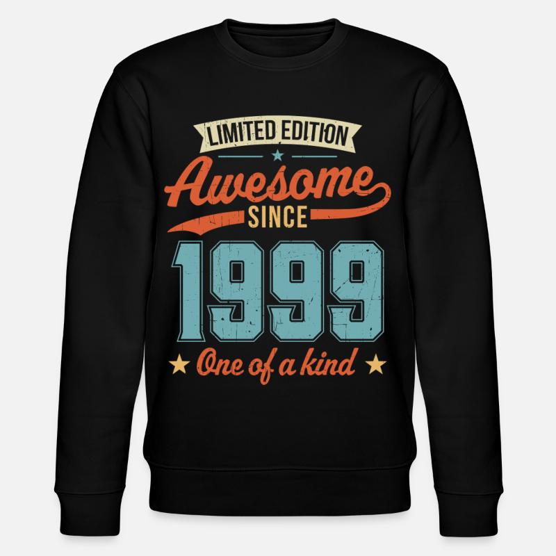 Großartig seit 1999 - Stanley/Stella Unisex Bio-Sweatshirt CHANGER  - Schwarz