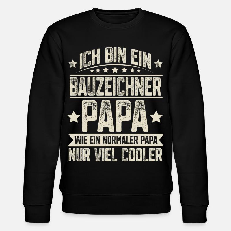 Dessinateur Papa - Sweat bio CHANGER Stanley/Stella Unisexe - noir