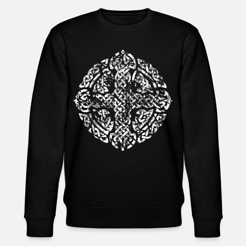 Keltisches Kreuz - Stanley/Stella Unisex Bio-Sweatshirt CHANGER  - Schwarz