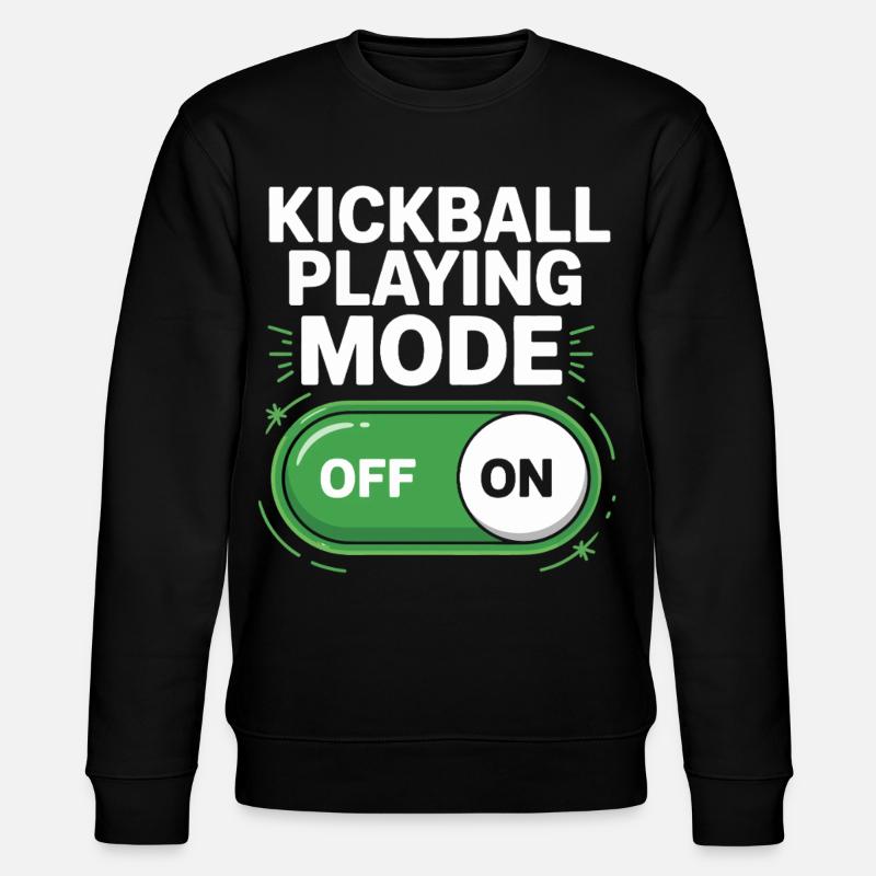 Kickball Game Mode On Off - Stanley/Stella CHANGER Unisex Organic Sweatshirt - black