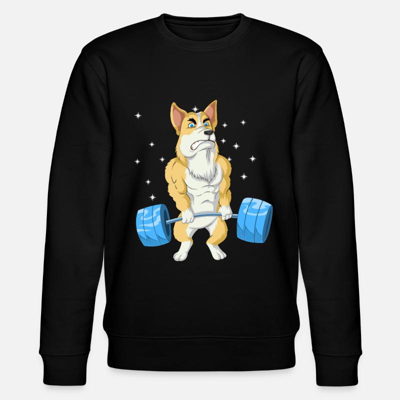 Haltérophilie Corgi - Sweat bio CHANGER Stanley/Stella Unisexe - noir