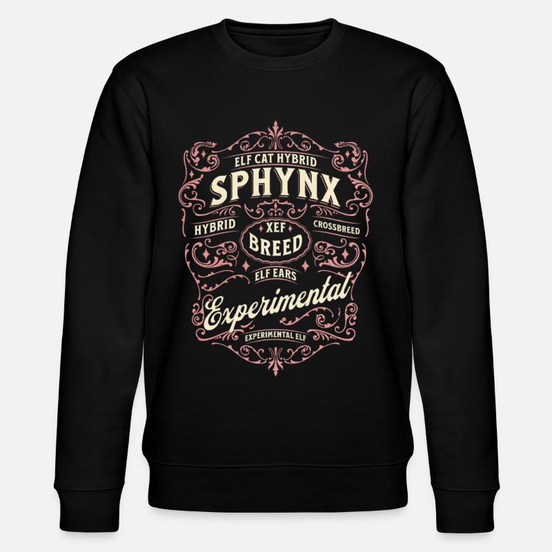 Elfe Sphynx Chat - Sweat bio CHANGER Stanley/Stella Unisexe - noir