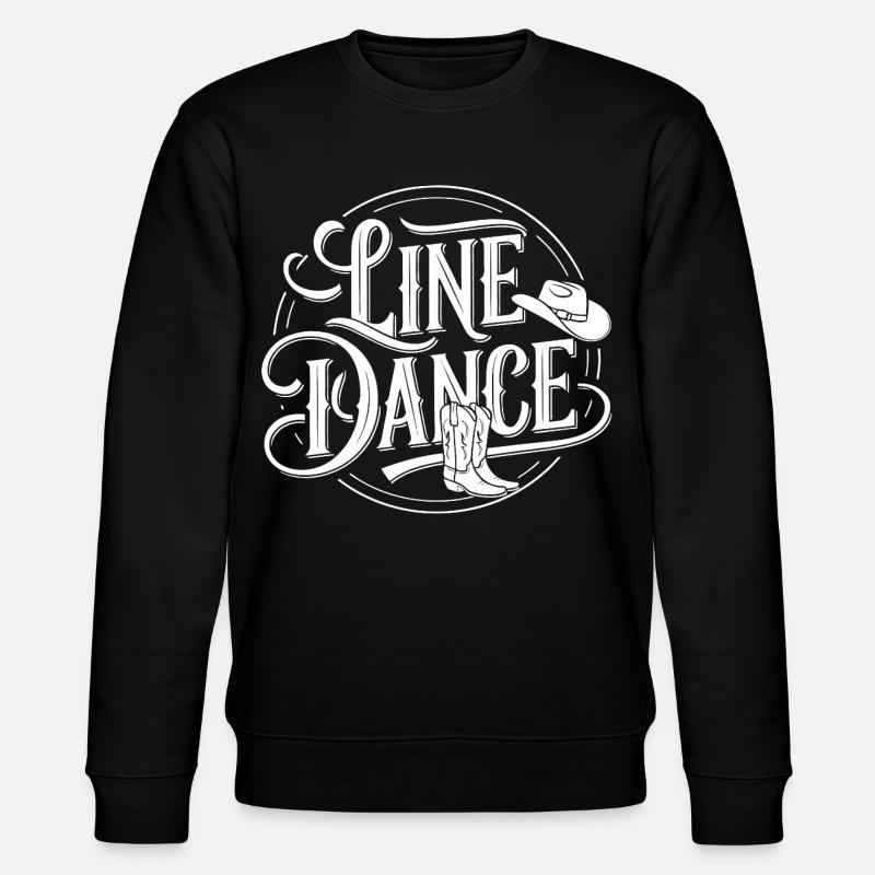 LineDance Cowboy Country Dance - Stanley/Stella Unisex Bio-Sweatshirt CHANGER  - Schwarz