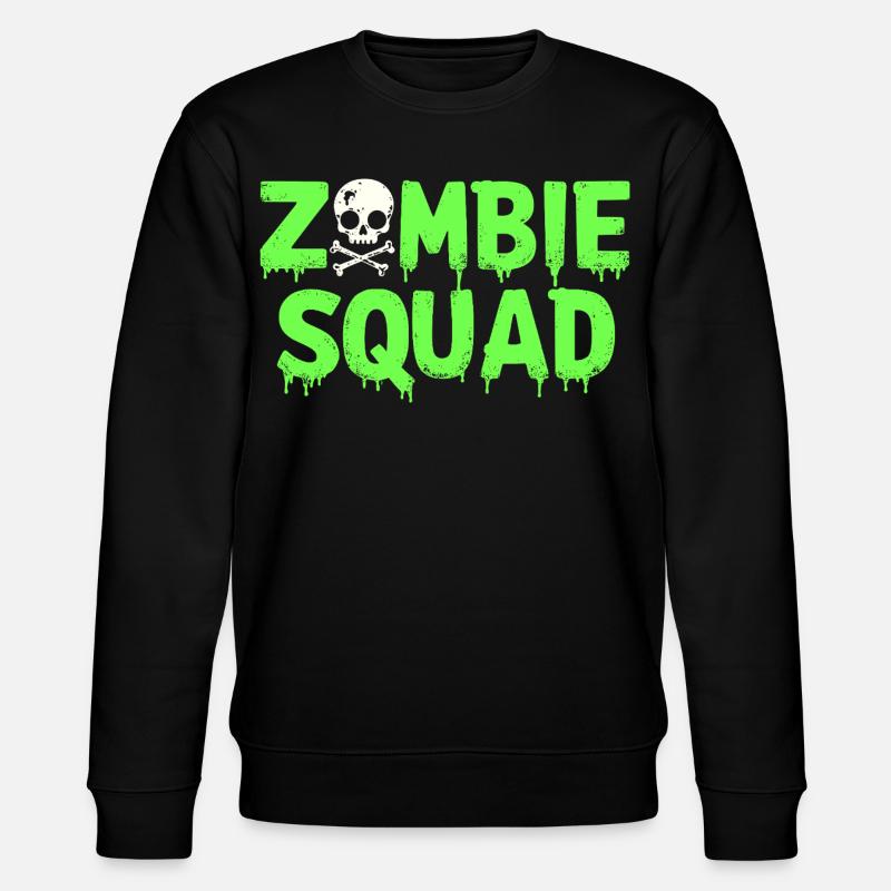 Zombie Squad – Gruseliges Halloween -Team - Stanley/Stella Unisex Bio-Sweatshirt CHANGER - Schwarz