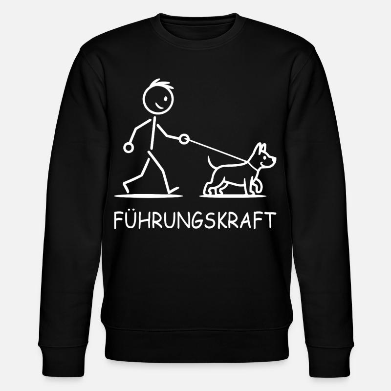 Führungskraft Hund  - Stanley/Stella Unisex Bio-Sweatshirt CHANGER  - Schwarz