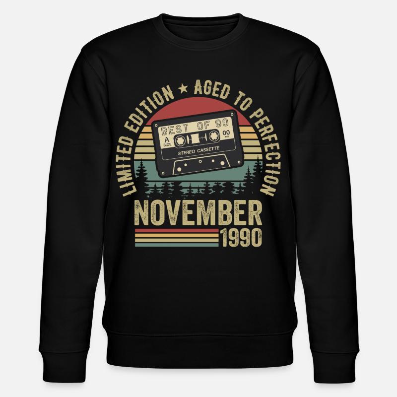 November 1990 - Stanley/Stella Unisex Bio-Sweatshirt CHANGER  - Schwarz