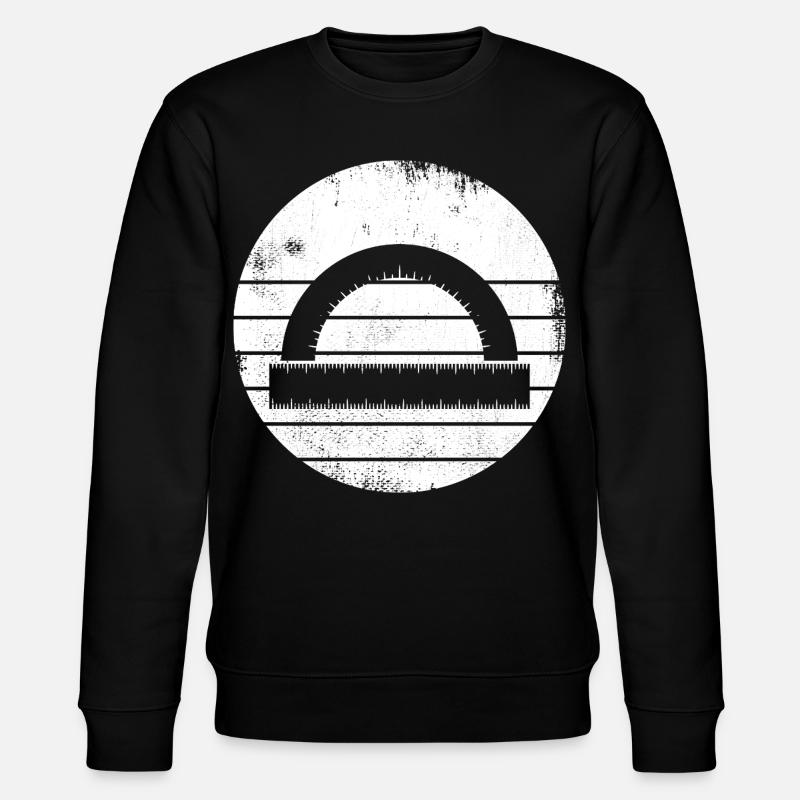 Halbkreiswinkelmesser - Stanley/Stella Unisex Bio-Sweatshirt CHANGER  - Schwarz