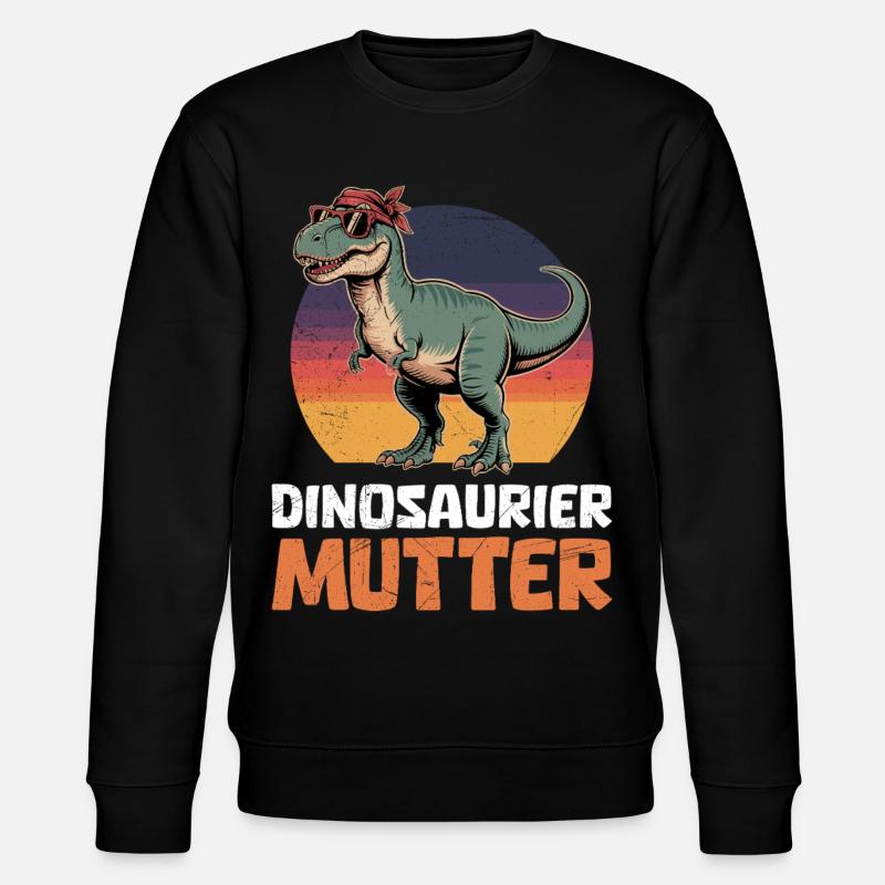 Future Maman DINOSAURE MOM Drôle - Sweat bio CHANGER Stanley/Stella Unisexe - noir