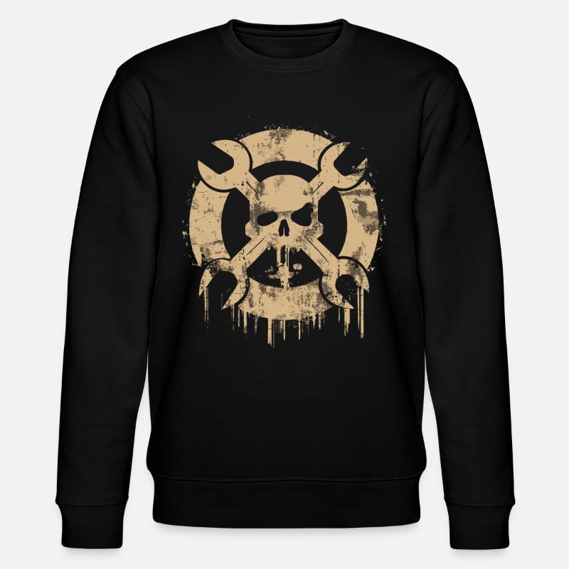 Schrauberschädel - Stanley/Stella Unisex Bio-Sweatshirt CHANGER  - Schwarz