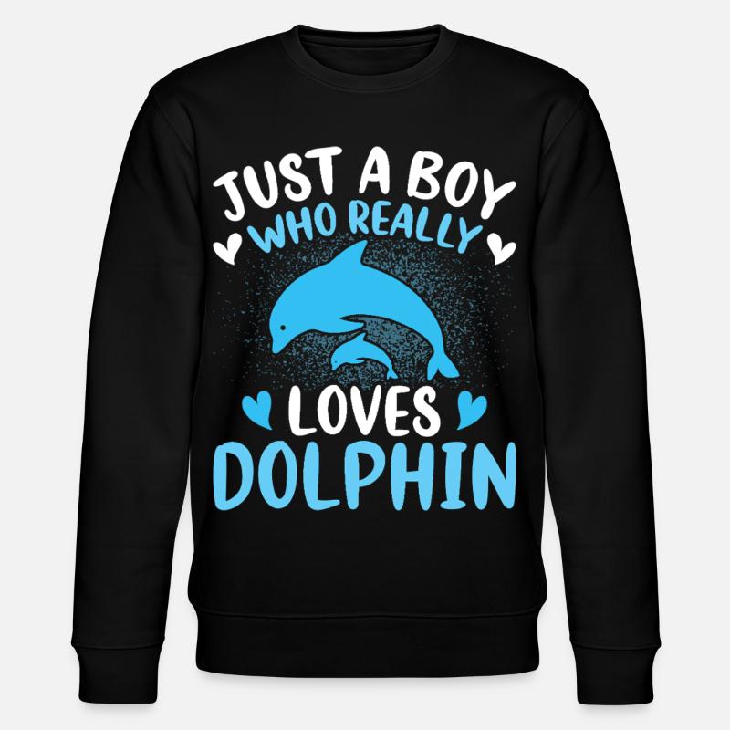 Delfin - Stanley/Stella Unisex Bio-Sweatshirt CHANGER  - Schwarz