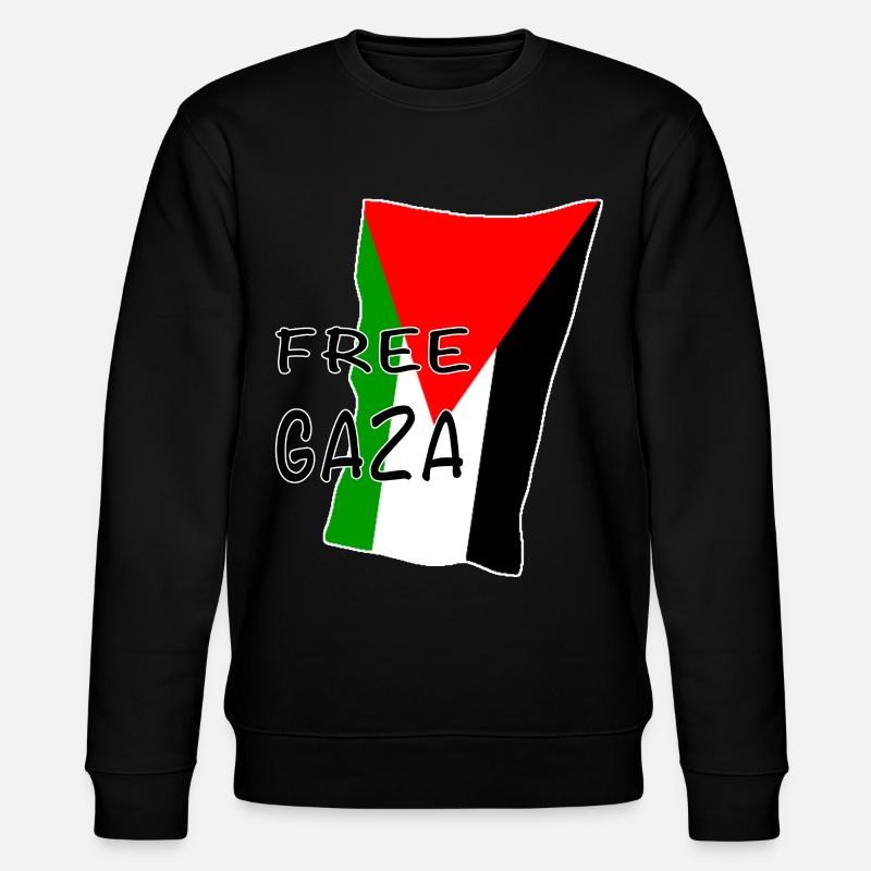 Motif du drapeau de Gaza libre - Sweat bio CHANGER Stanley/Stella Unisexe - noir