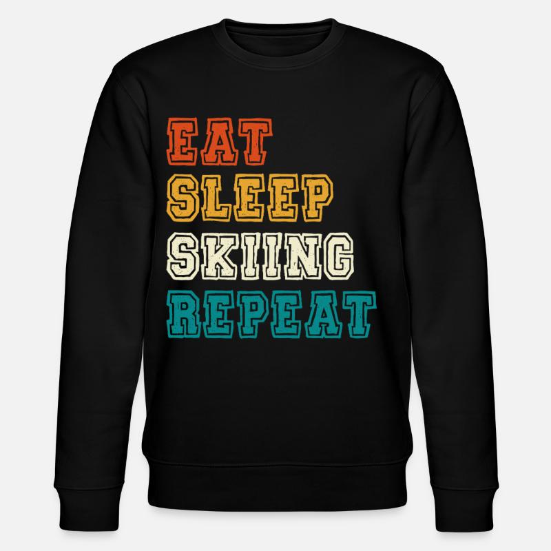 Manger Dormir Répéter le ski - Sweat bio CHANGER Stanley/Stella Unisexe - noir