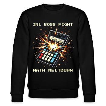 Endgegner Mathe | Hausaufgaben Frust Humor - Sweat bio CHANGER Stanley/Stella Unisexe - noir - Devant - Nik (191cm) & Marisol (170cm)