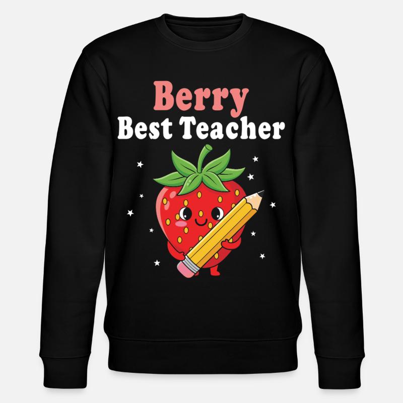 Berry Bester Lehrer Grundschullehrer - Stanley/Stella Unisex Bio-Sweatshirt CHANGER  - Schwarz
