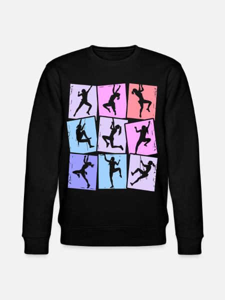 Klettern Berge Kletterer Bouldern Damen Mädchen - Stanley/Stella Unisex Bio-Sweatshirt CHANGER  - Schwarz