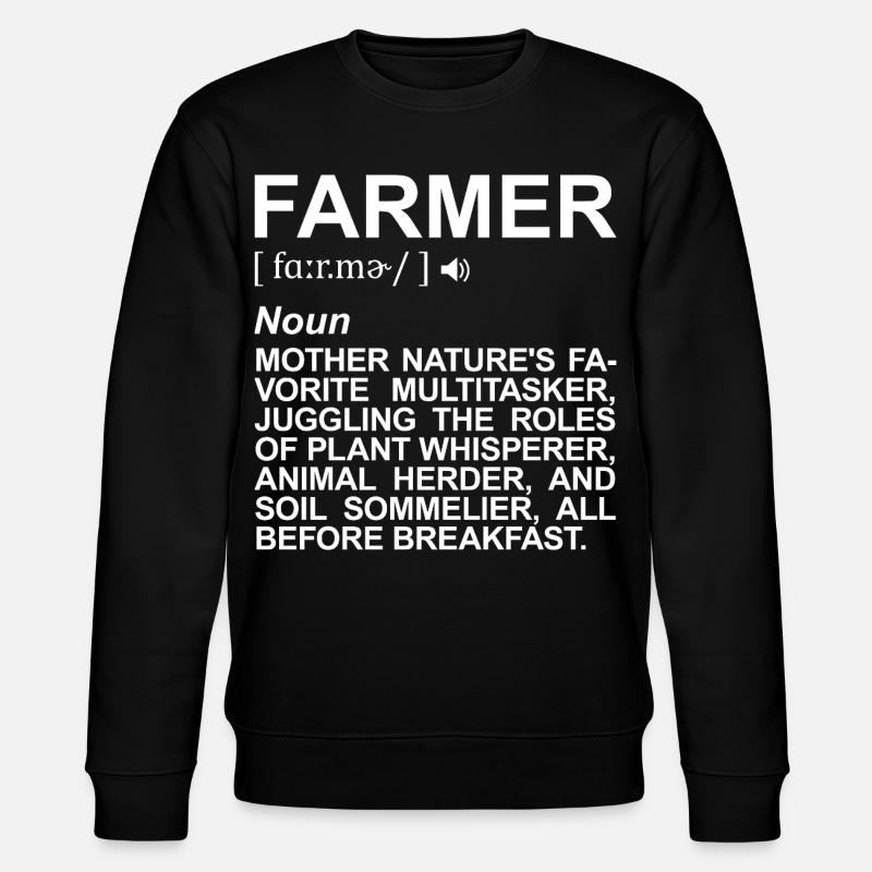 Bauer Begriffserklärung - Stanley/Stella Unisex Bio-Sweatshirt CHANGER  - Schwarz