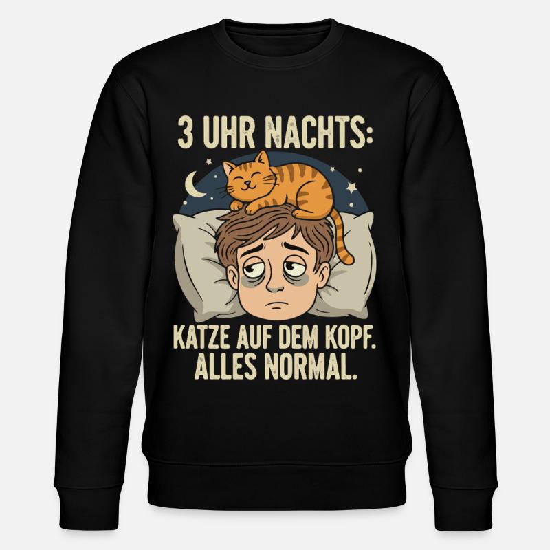 KaterKopf – Trois heures du matin - Sweat bio CHANGER Stanley/Stella Unisexe - noir