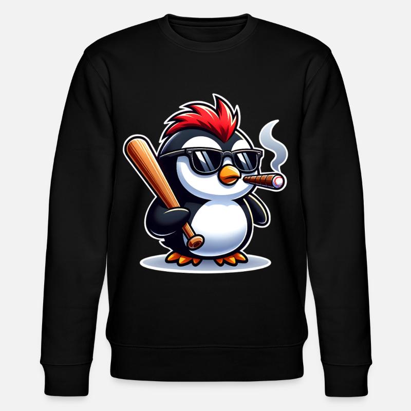 Pinguin  - Stanley/Stella Unisex Bio-Sweatshirt CHANGER  - Schwarz