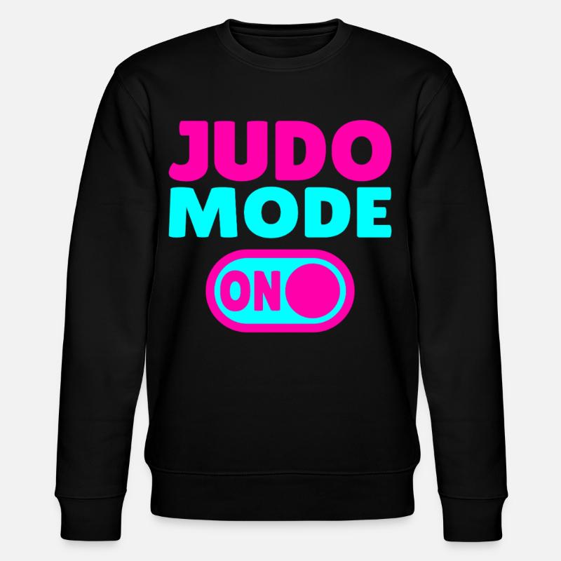 Judo Mode ON – Stärke, Disziplin & Kampfgeist - Stanley/Stella Unisex Bio-Sweatshirt CHANGER  - Schwarz